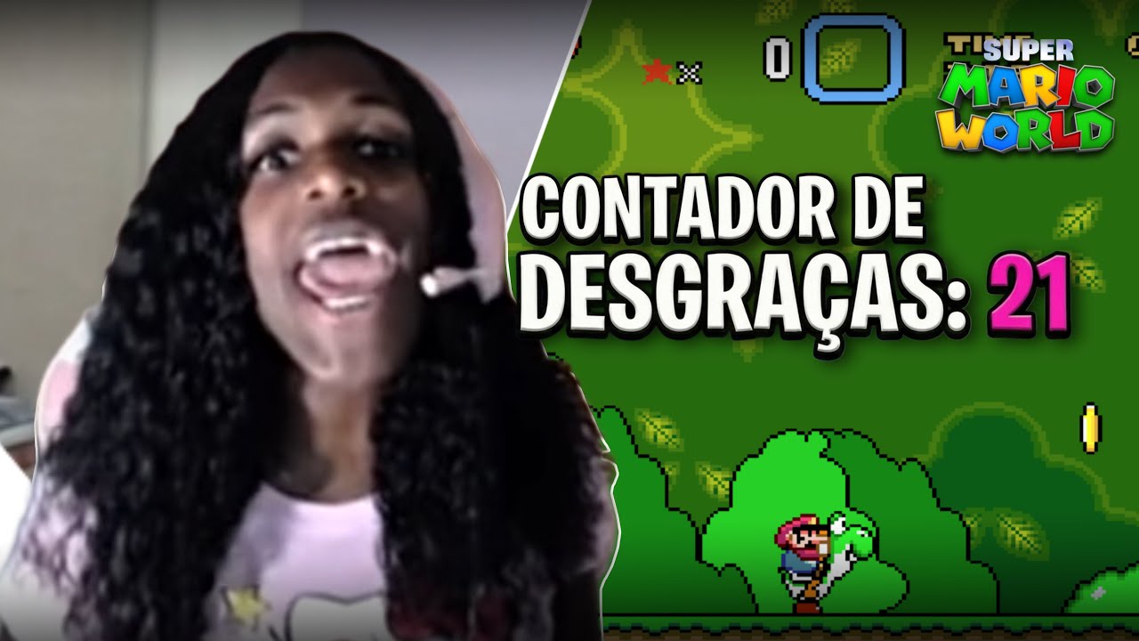 O dia que eu mais XINGUEI! | Garota do Blog jogando Super Mario World #1