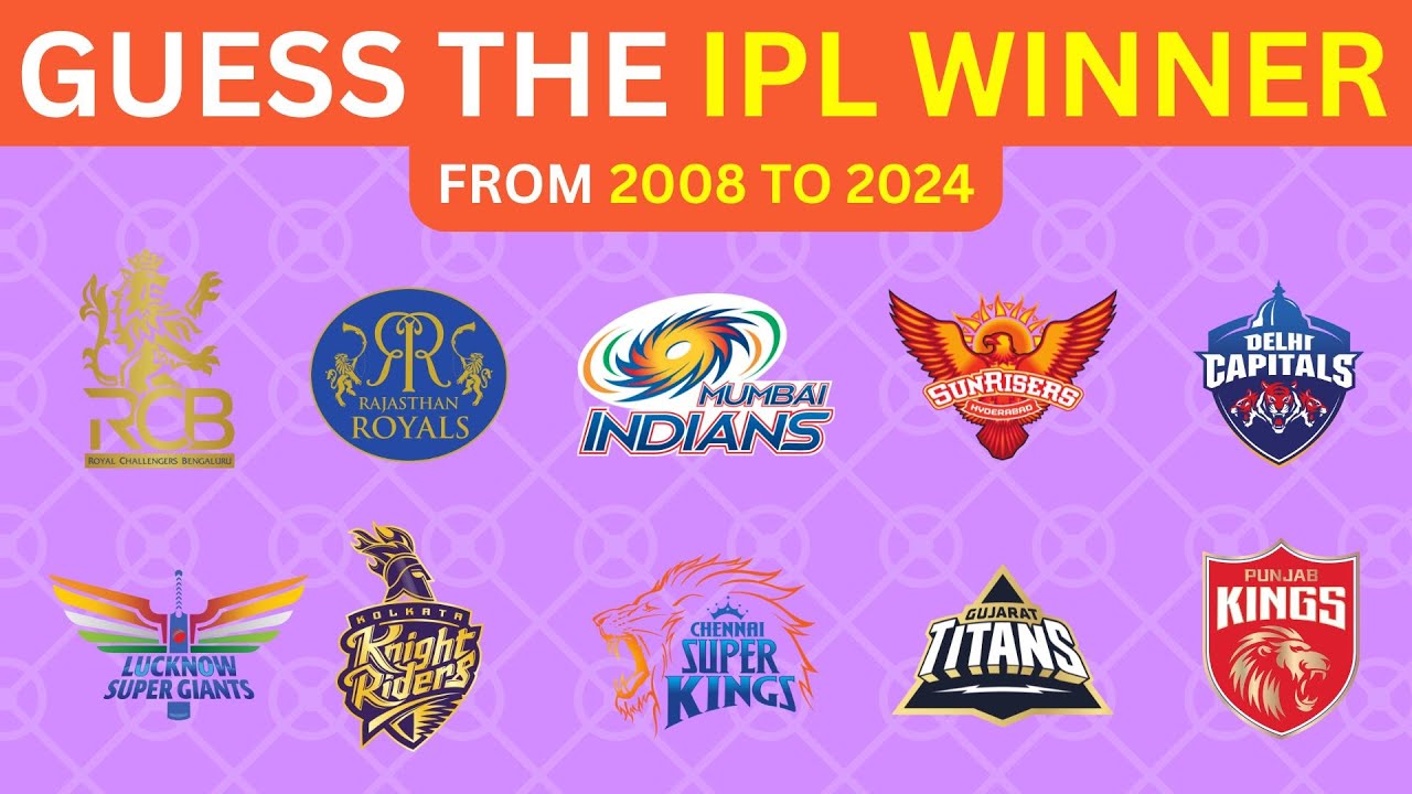 Can You Guess The IPL Winner and Runner Up From 2008 to 2024? | IPL Quiz 2025