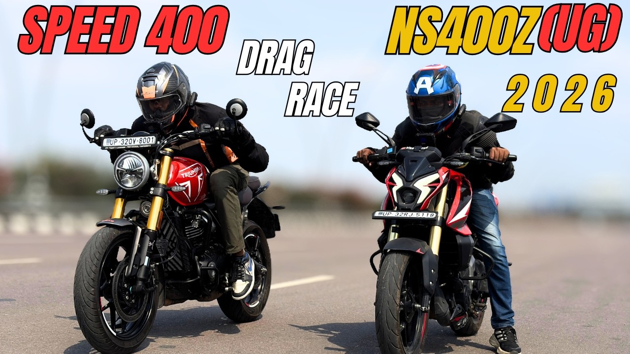 2026 Pulsar NS400Z vs Triumph Speed 400 Race | कौन है 2026 की सबसे तेज बाइक ?