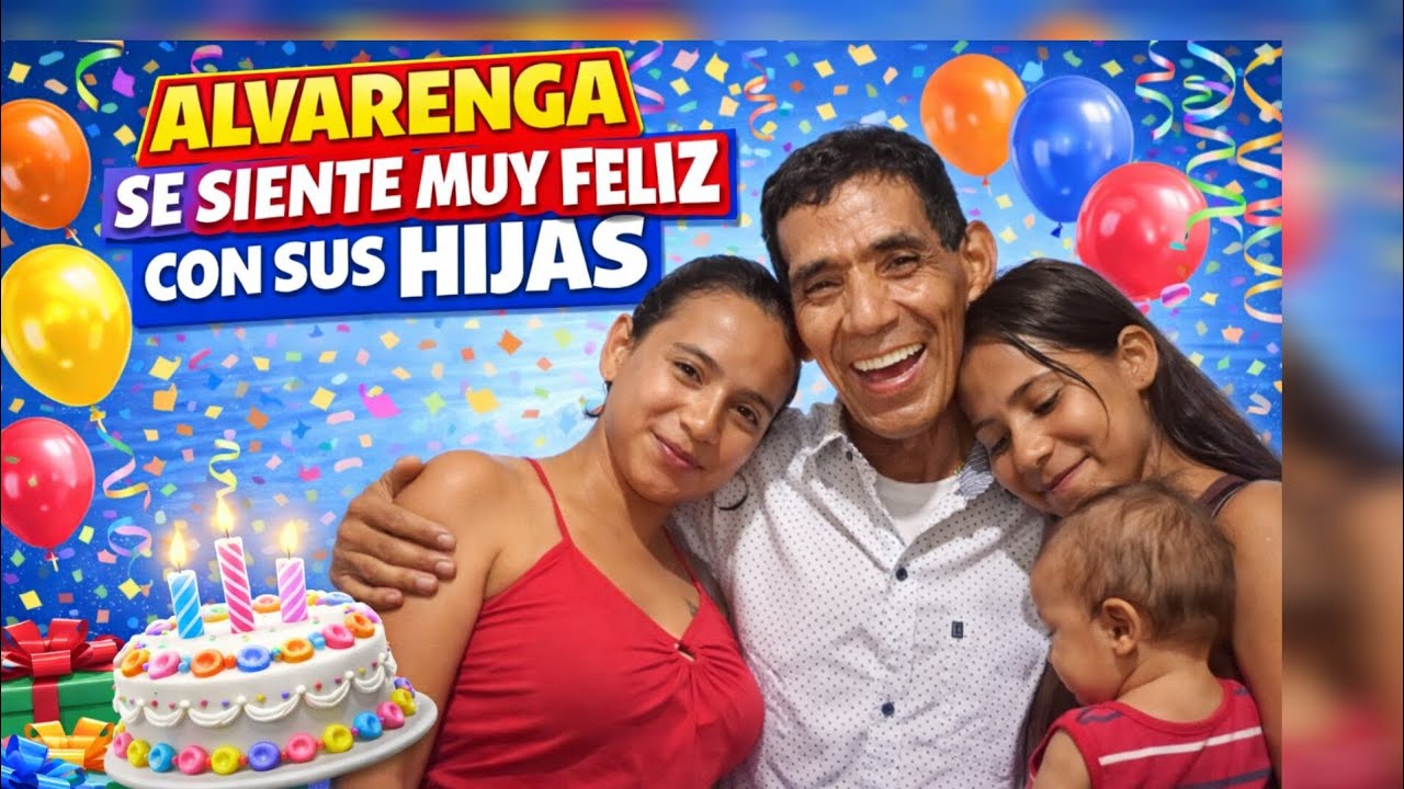 Alvarenga muy feliz con sus hijas😆