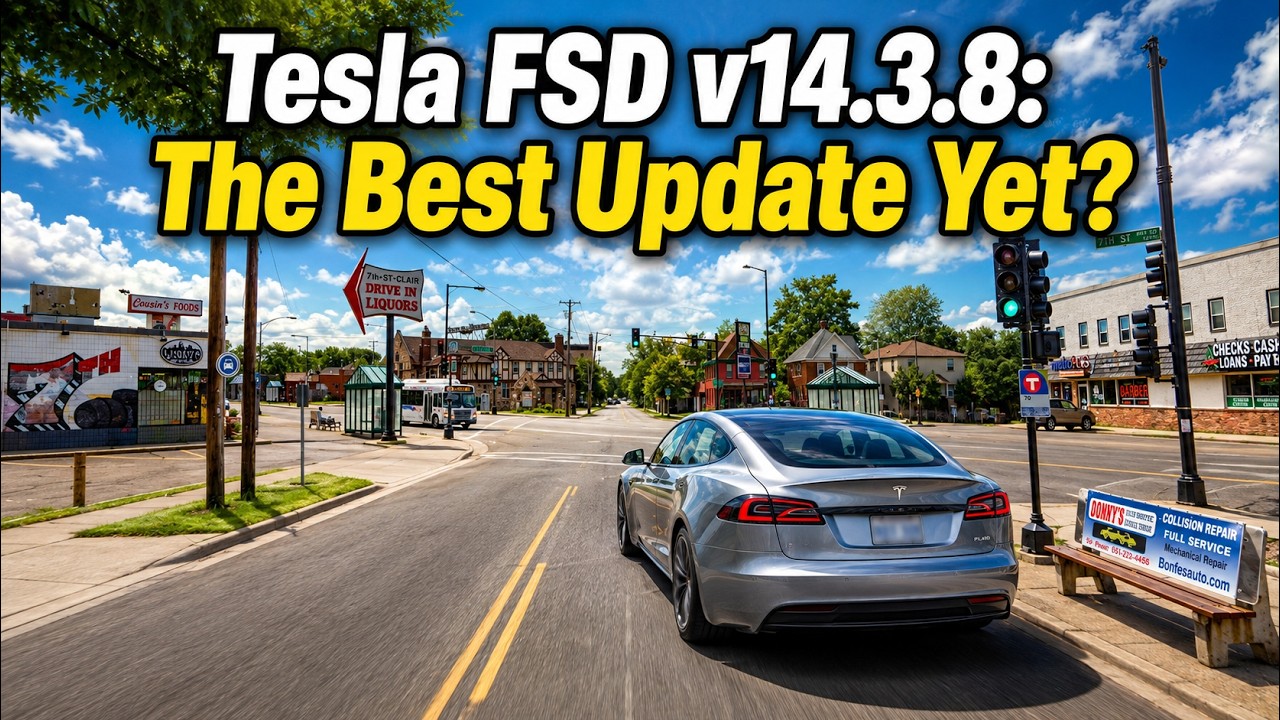 Tesla FSD v14.3.8: лучшее обновление на данный момент?