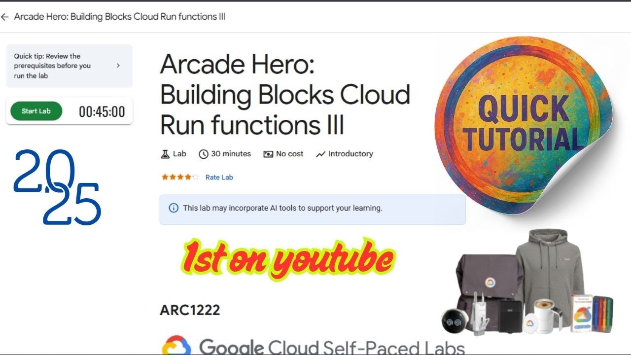 Arcade Hero: Building Blocks Cloud Run Functions III ARC1222 || Полное руководство | #qwiklabs #a...