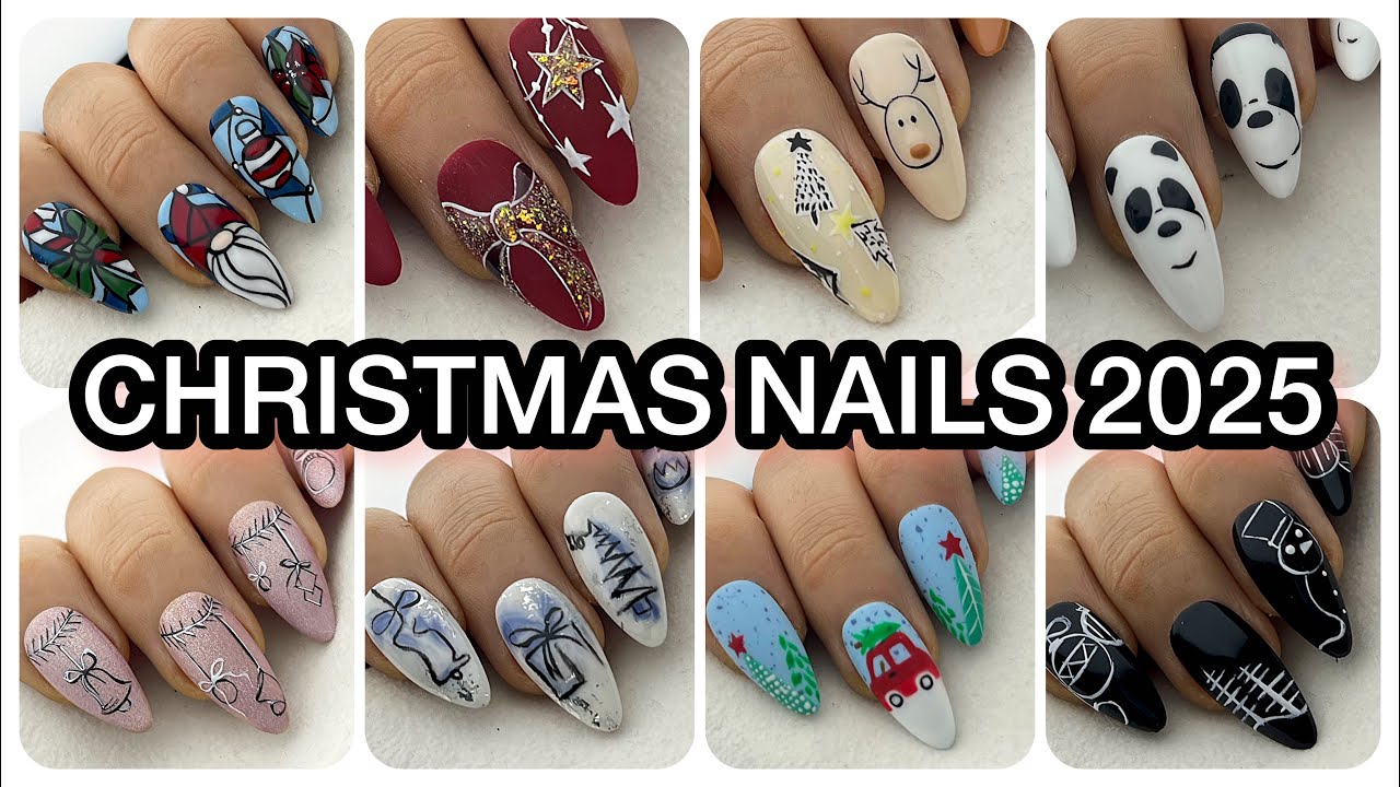 Easy Christmas Nail Art Designs 2025 | Beautiful Nail Ideas to Try at Home 🎄