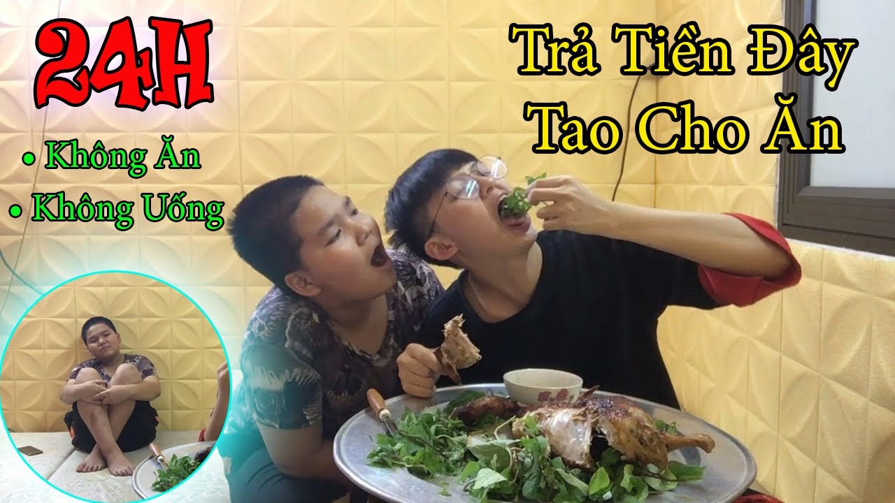 Dụ Dỗ Điệp Lợn Chơi Thử Thách 24H Không Ăn Không Uống - Mang Vịt Quay Ra Cà Khịa || HGN Vlogs