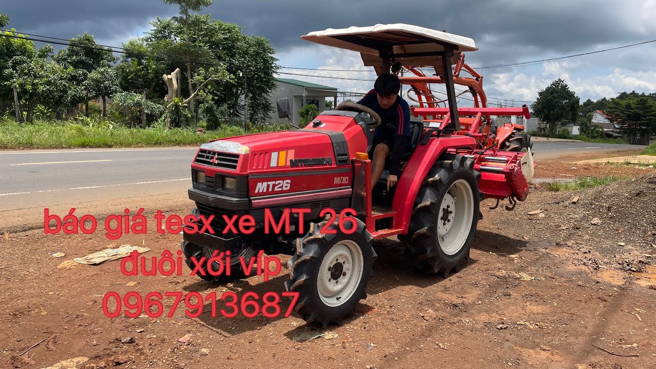 Báo giá tesx dàn xới độc lạ mitshubishi MT 26-2 cầu-4 máy Xe đẹp ☎️0967913687