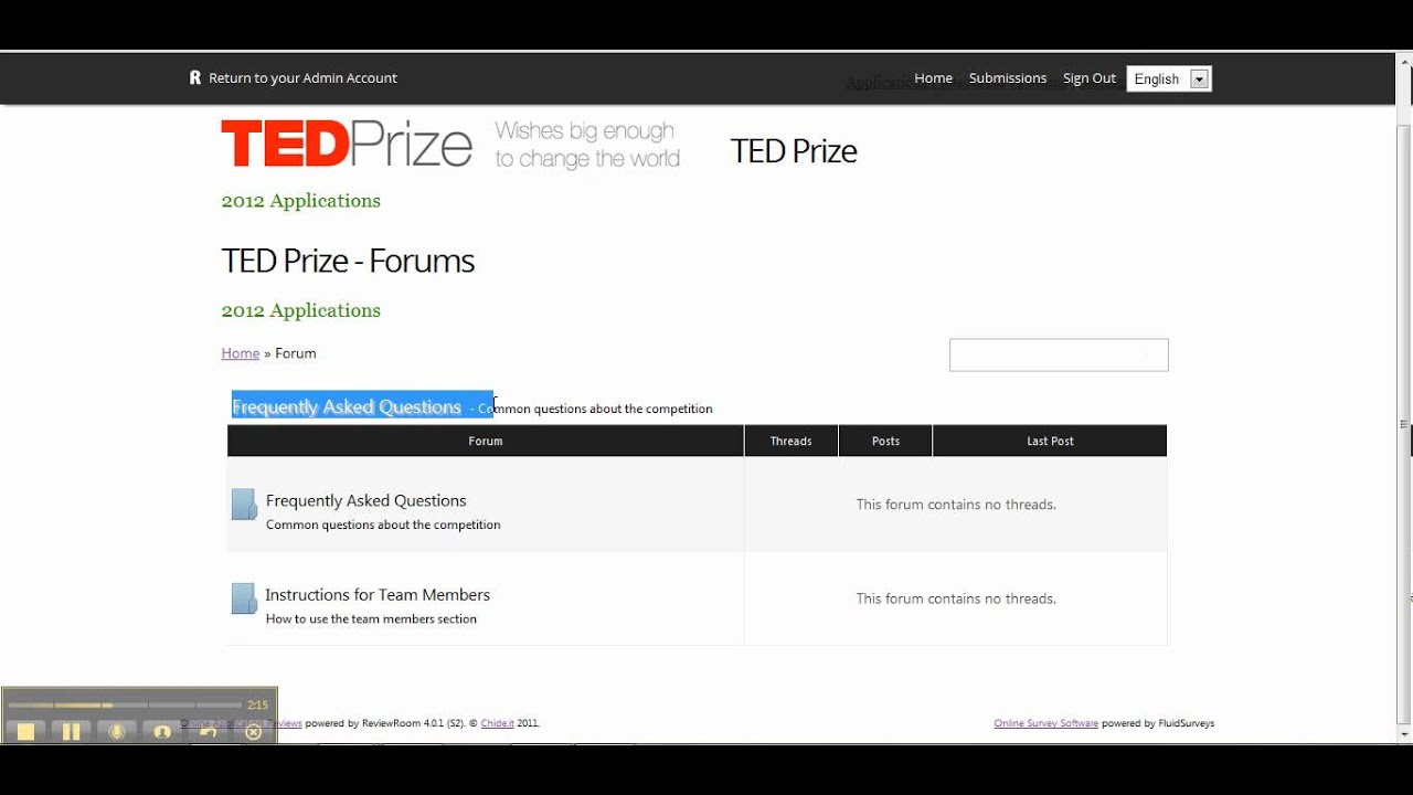 tedprize forums
