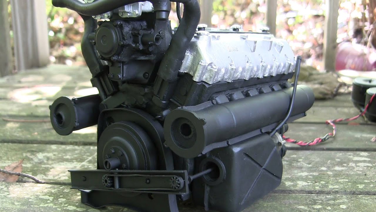 Armortek Late Tiger I Project video #10 (Functional Maybach HL230 Engine)