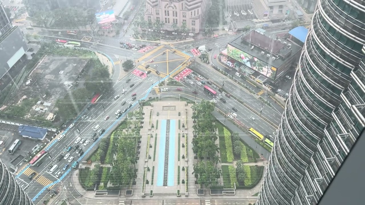 Great view from ​@Petronas Twin Towers in Kuala Lumpur, Malaysia