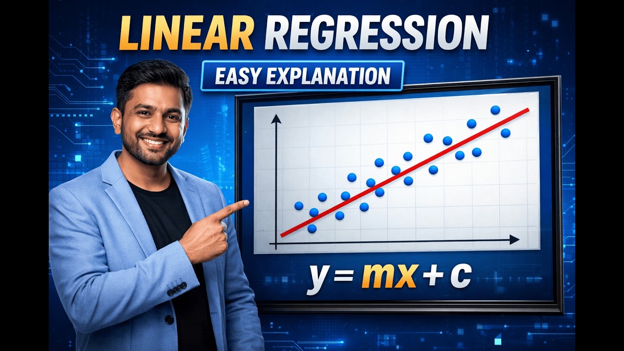 Linear Regression Explained in Hindi | Supervised Machine Learning | Easy Explanation