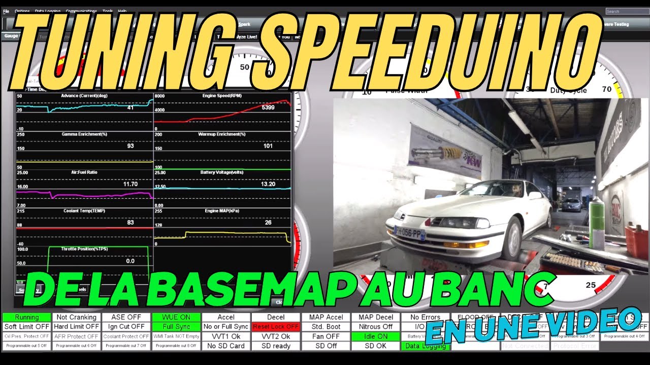 COMMENT FAIRE UNE CARTO SUR UN SPEEDUINO. #speeduino #kdata #megasquirt