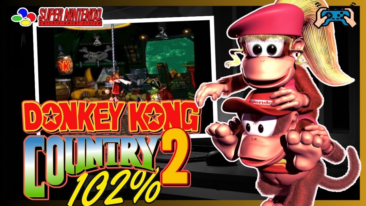 Speedrun DONKEY KONG COUNTRY 2 🙈 Platina no RETROACHIEVEMENTS 102% - Versão GBA