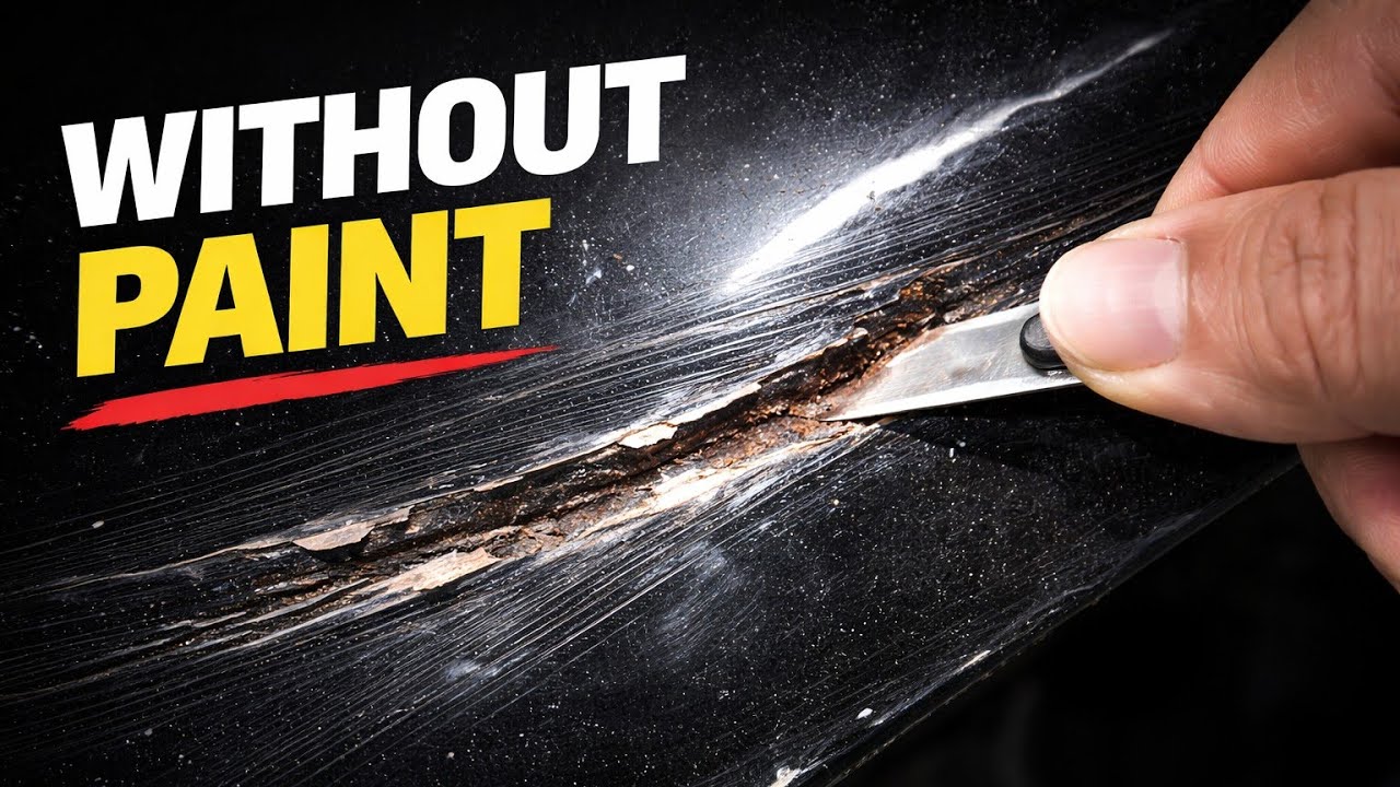 How to repair cracked car paint without painting