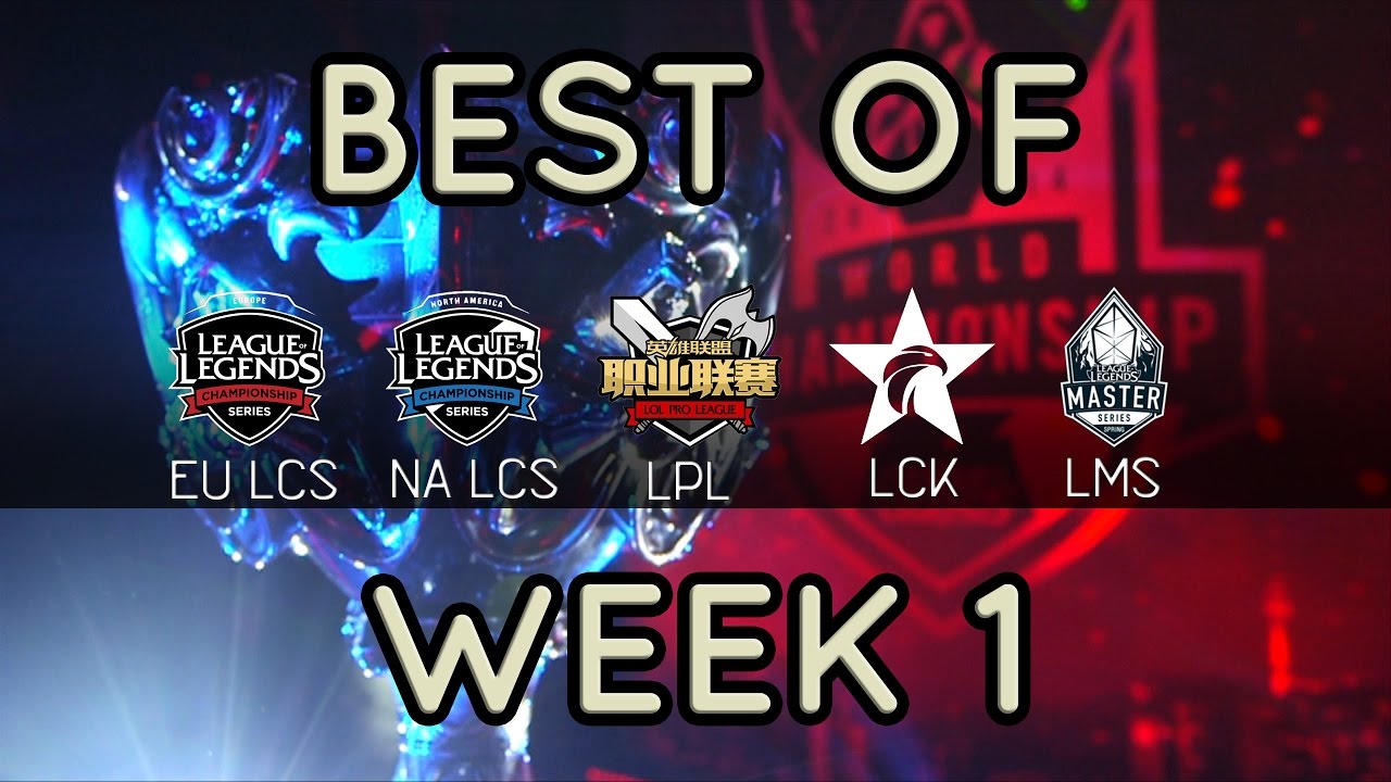 Best Of Competitive Scene (EU/NA LCS, LCK, LPL, LMS) |   Week 1