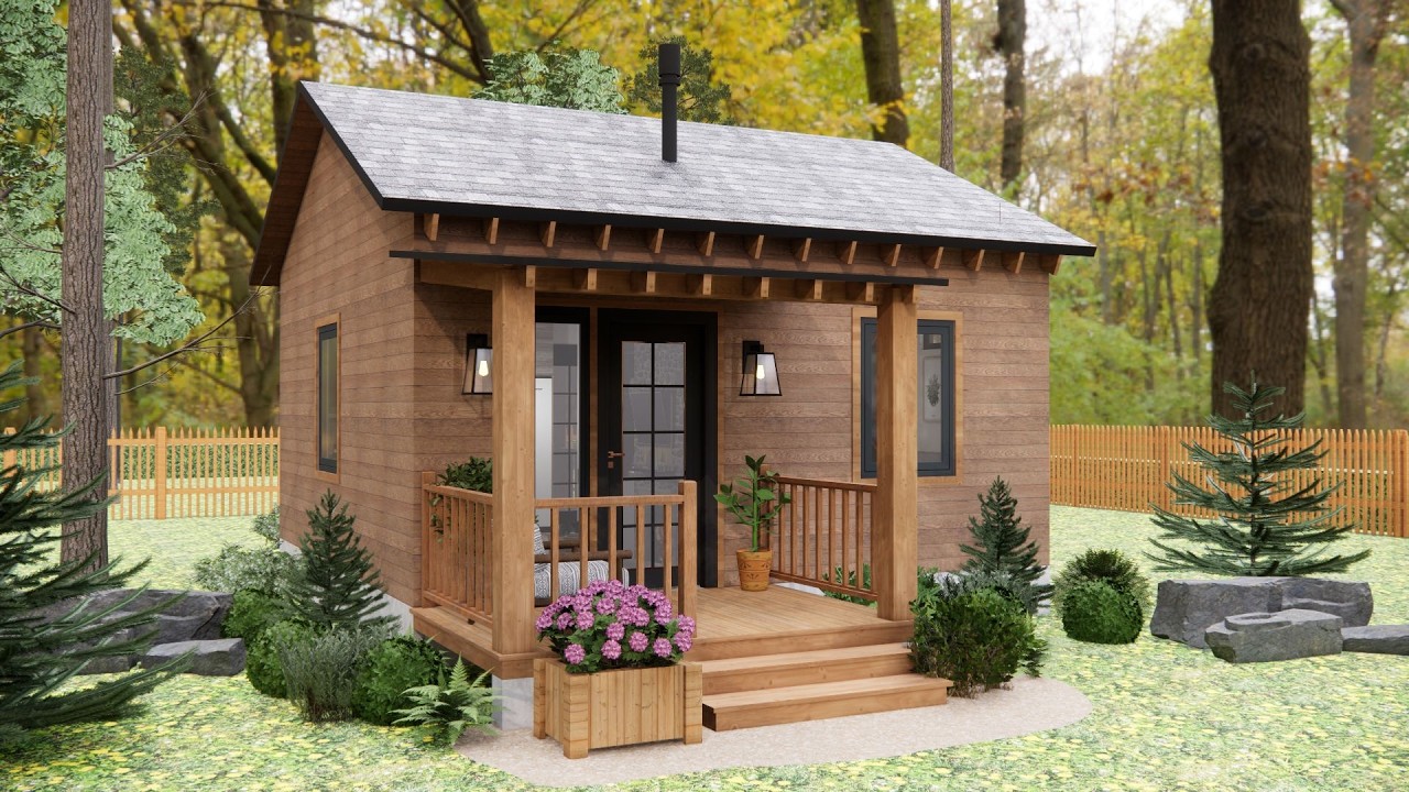 Всего 400 кв. футов… Но подождите, пока не увидите, что внутри! 😱 Экскурсия по уютному крошечному...