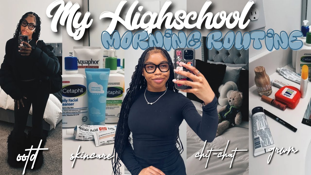 MY HIGH SCHOOL MORNING ROUTINE | 7 main things I do in the morning! | grwm, catching up, ootd, etc!