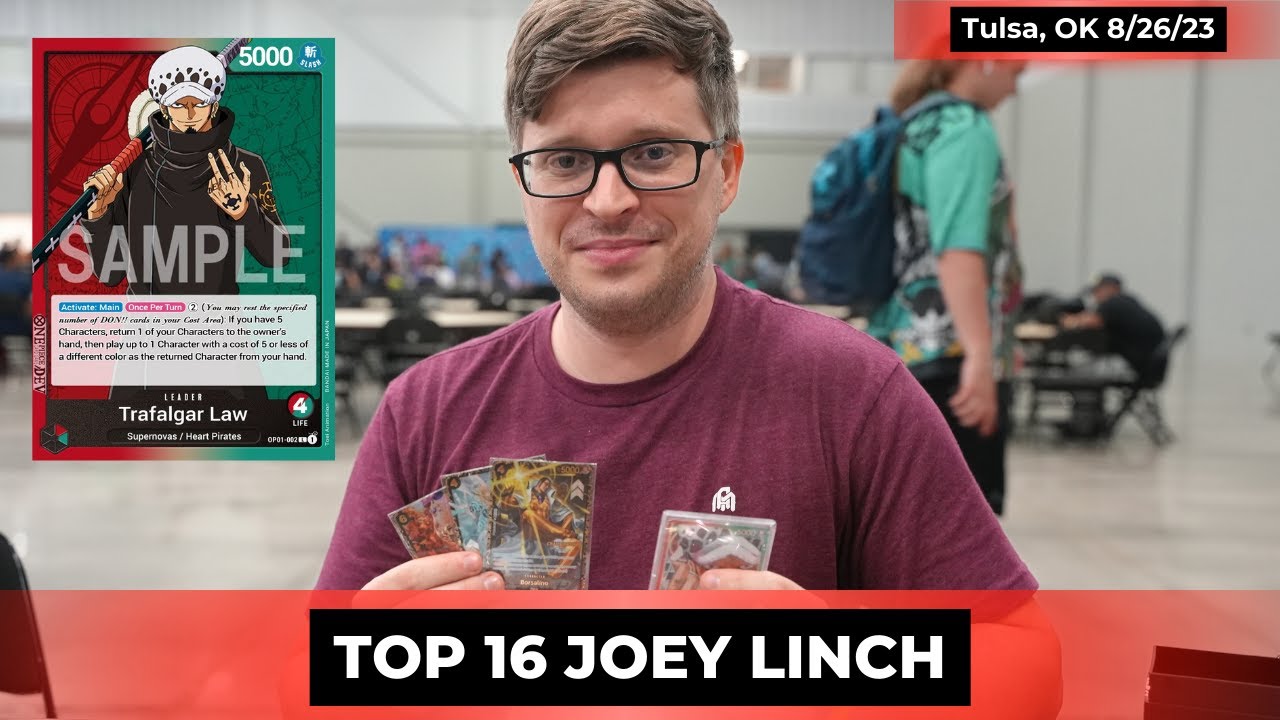 One Piece TCG Tulsa Regional: Top 16 Joey Linch [Trafalgar Law] Deck Profile!
