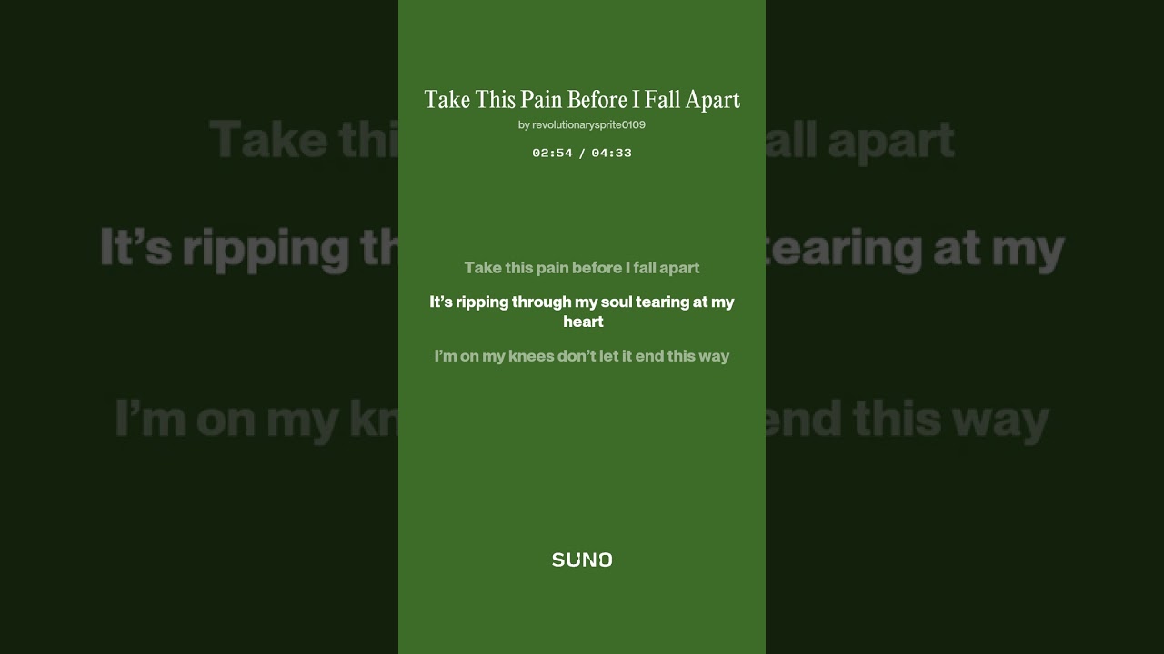 🎵 gospel music 04 Take This Pain Before I Fall Apart