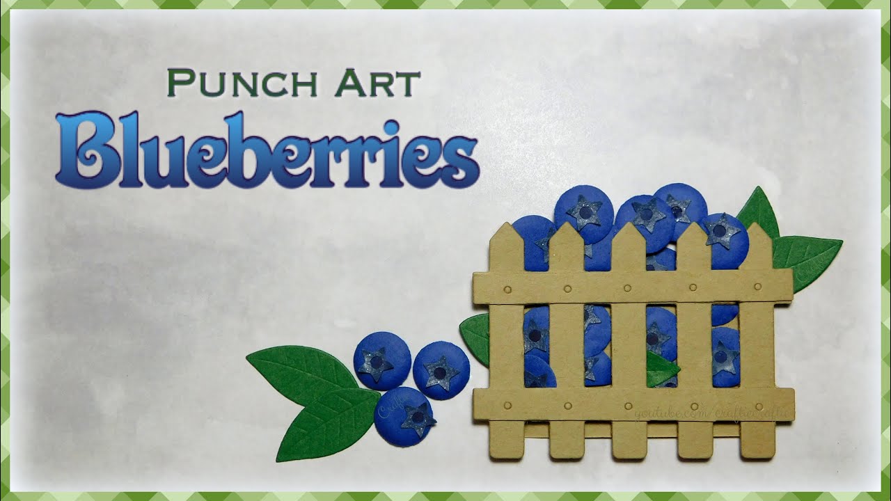 Punch Art Blueberries
