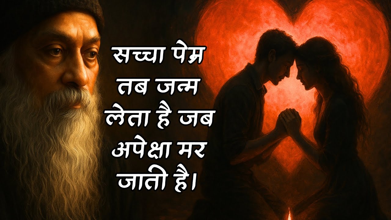 OSHO Style - सच्चा प्रेम तब जन्म लेता है जब अपेक्षा मर जाती है।