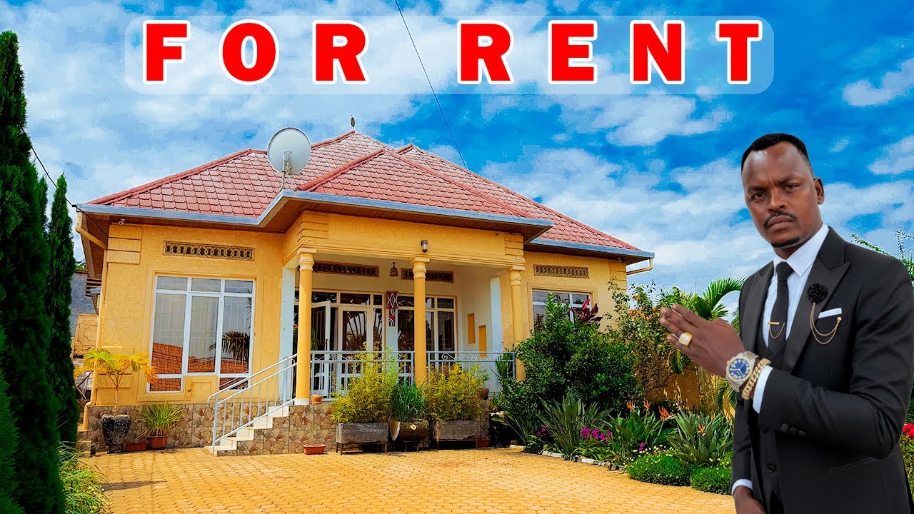 FULL FURNISHED HOUSE FOR RENT IN KIGALI RWANDA  WITH BIG GARDEN -INZU IRIMO IBIKORESHO IKODESHWA 1M