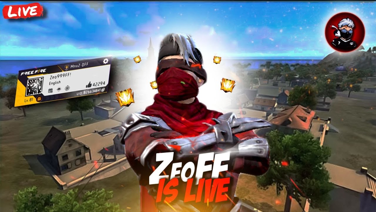 "Free Fire Live🔴| UMP Clutches & Woodpecker Taps with Zeo FF"