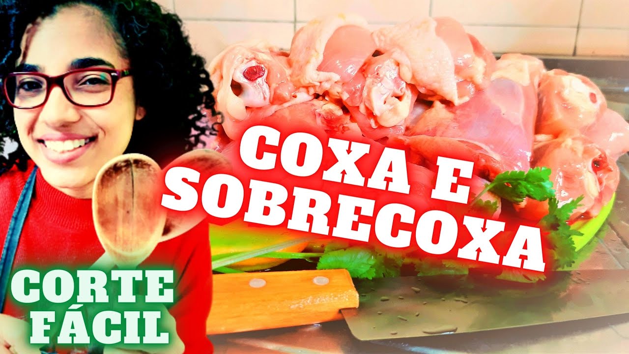 COMO CORTAR COXA E SOBRECOXA DE FRANGO🍗🐓🔪 FÁCIL E RÁPIDO!