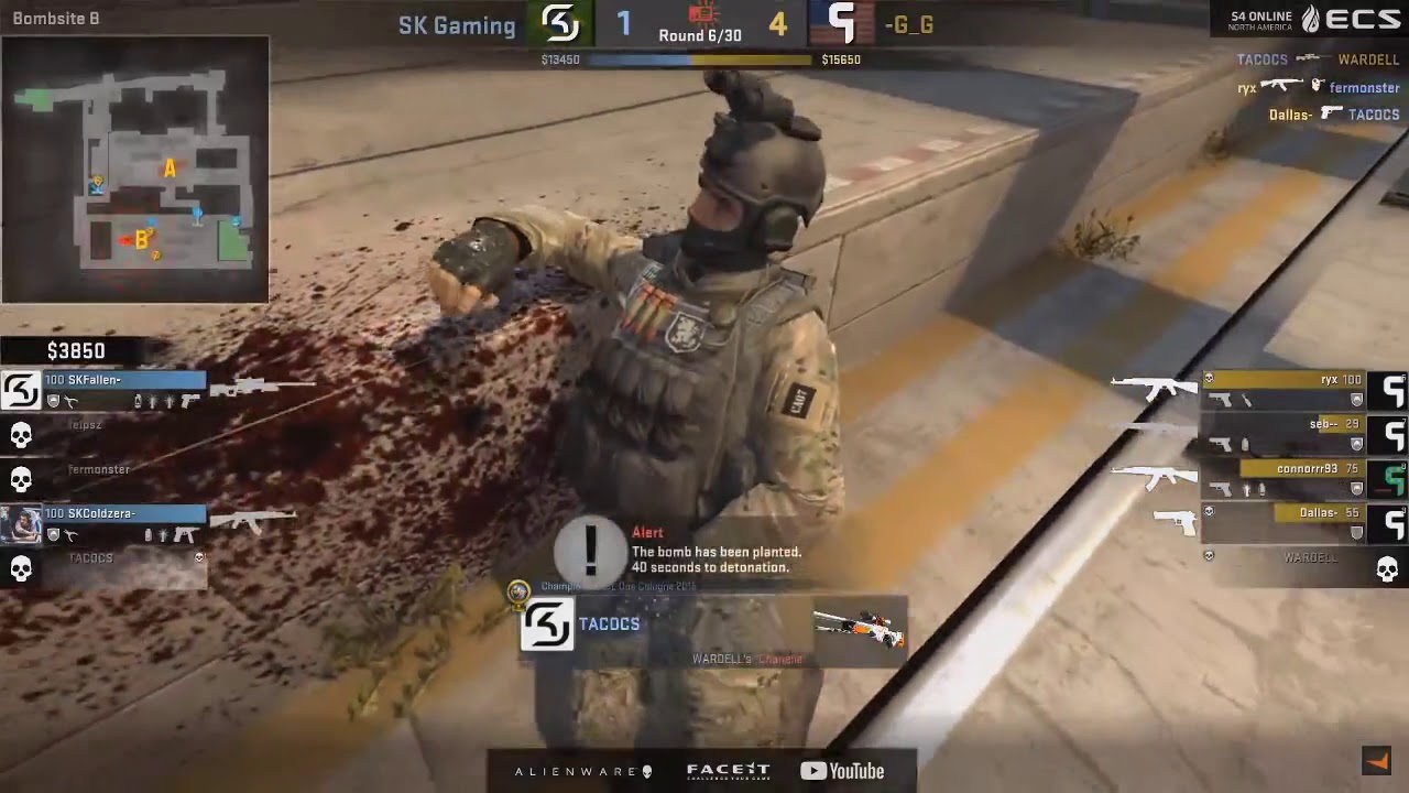 CS:GO - SK Gaming vs.Ghost [Train] - ECS - Esports Championship Series S4 | NA - MAP 1