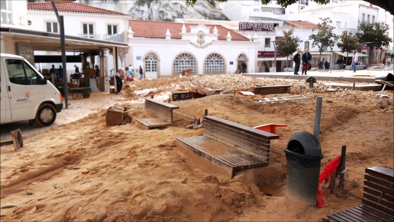 Albufeira Old Town Portugal The Flood Aftermath November 2015 Part 2