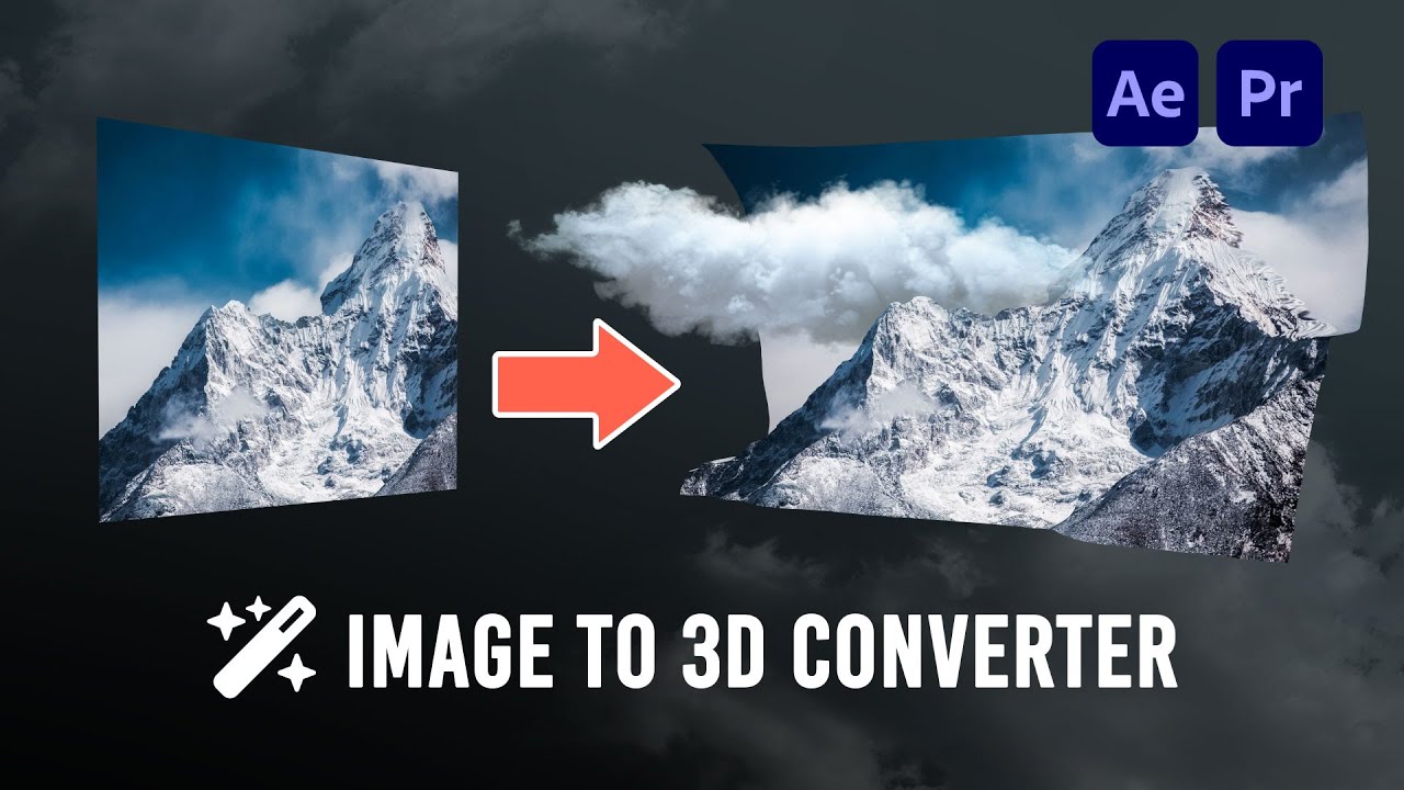 Convert Image to 3D in a Few Clicks - After Effects & Premiere Pro Tutorial - AI Parallax Tools V3