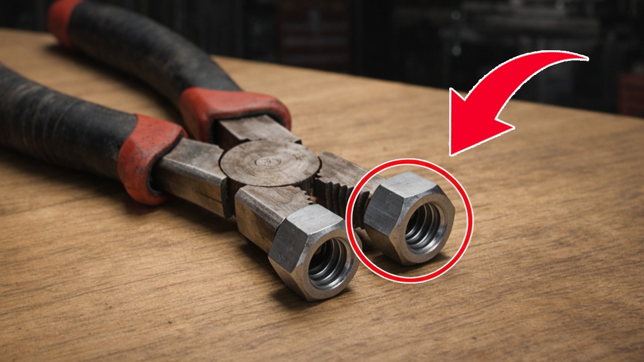 Just Attach a Nut to Pliers — You’ll Be Surprised When It Turns into a 7-in-1 Tool