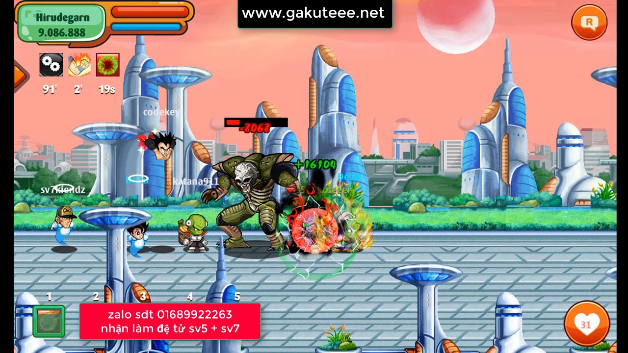 Ngọc rồng online | Thử săn boss l&uacute;c 20h30p | gakuteee