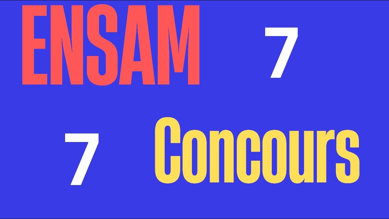 Concours ENSAM