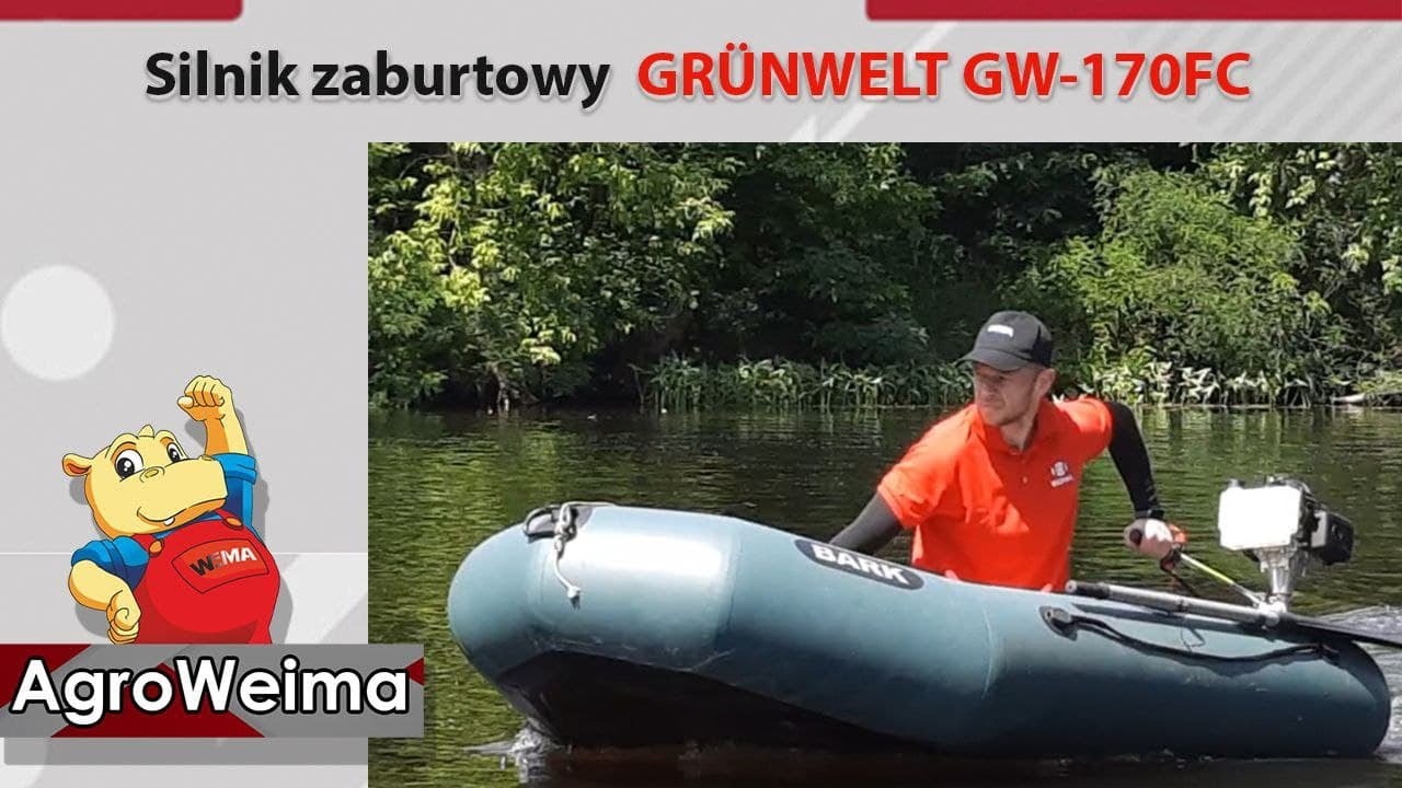 Silnik zaburtowy GR&Uuml;NWELT  GW170FC 2.5KM Maly, ale mocny!!!