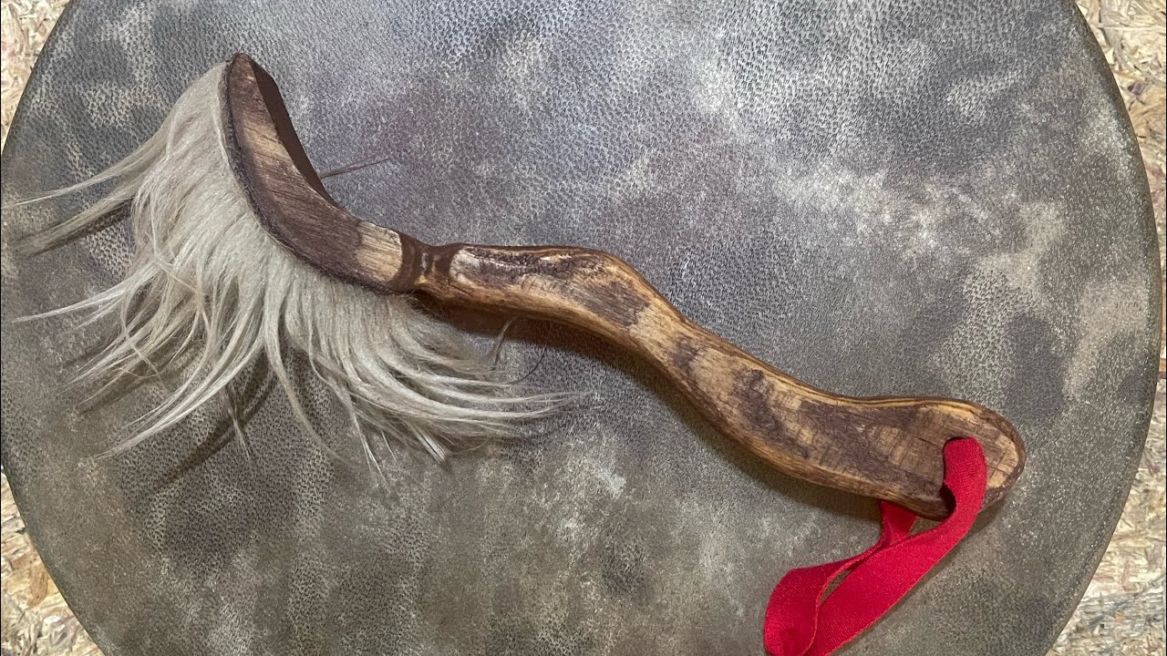 How to make shamanic beater | drum stick for shaman drum | open your drum workshop