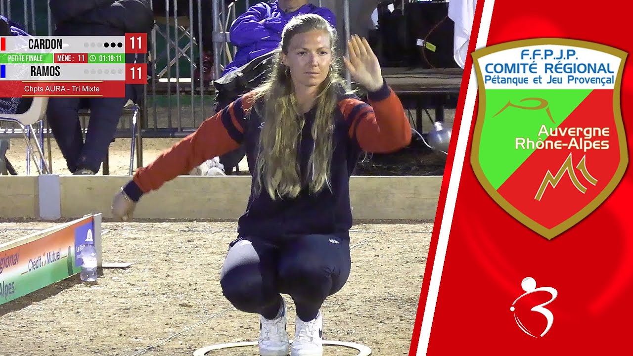 Petite finale du triplette mixte : CARDON vs RAMOS - Championnat Auvergne Rhône-Alpes de pétanque