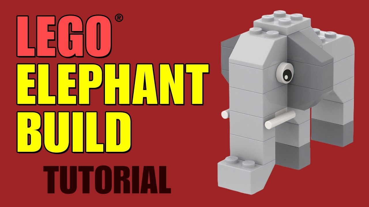 LEGO® Elephant Build - Tutorial - Fun & Easy