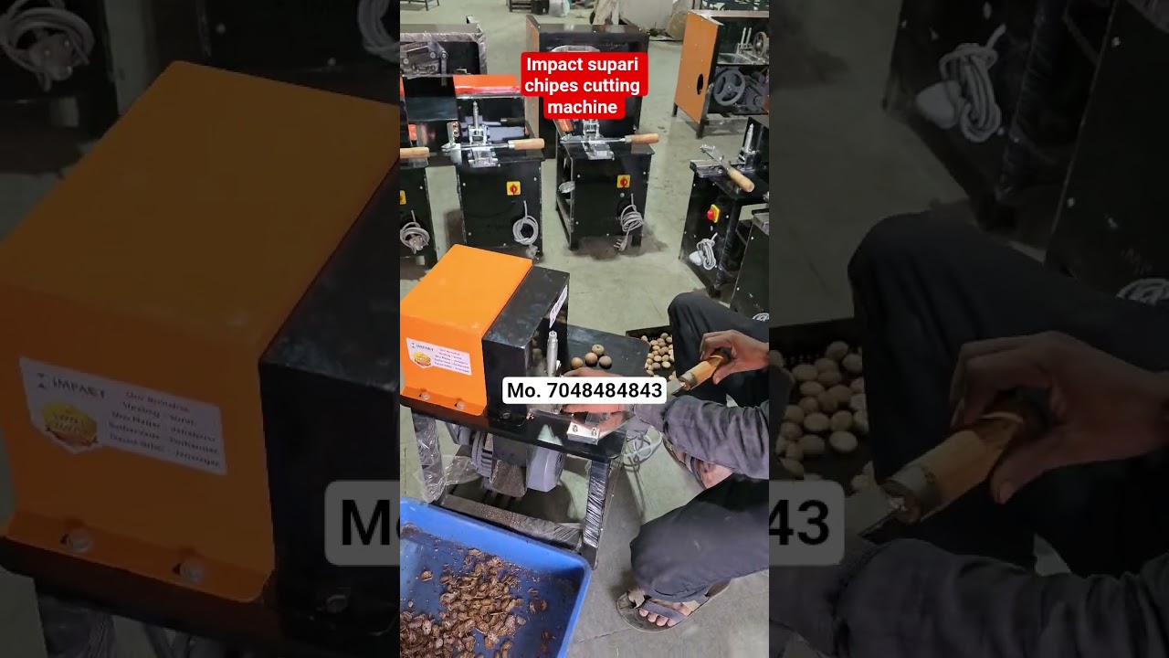 Impact chipes cutting machine 