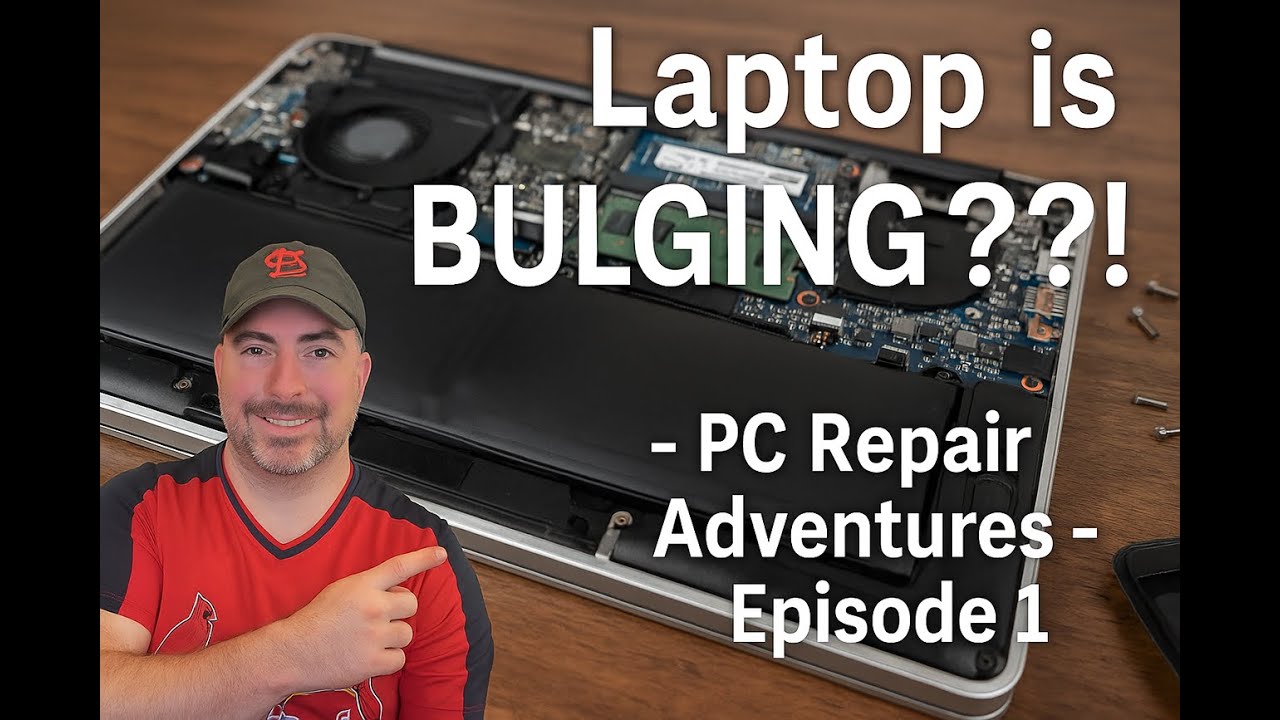 This Laptop is BULGING! - PC Repair Adventures Episode 1
