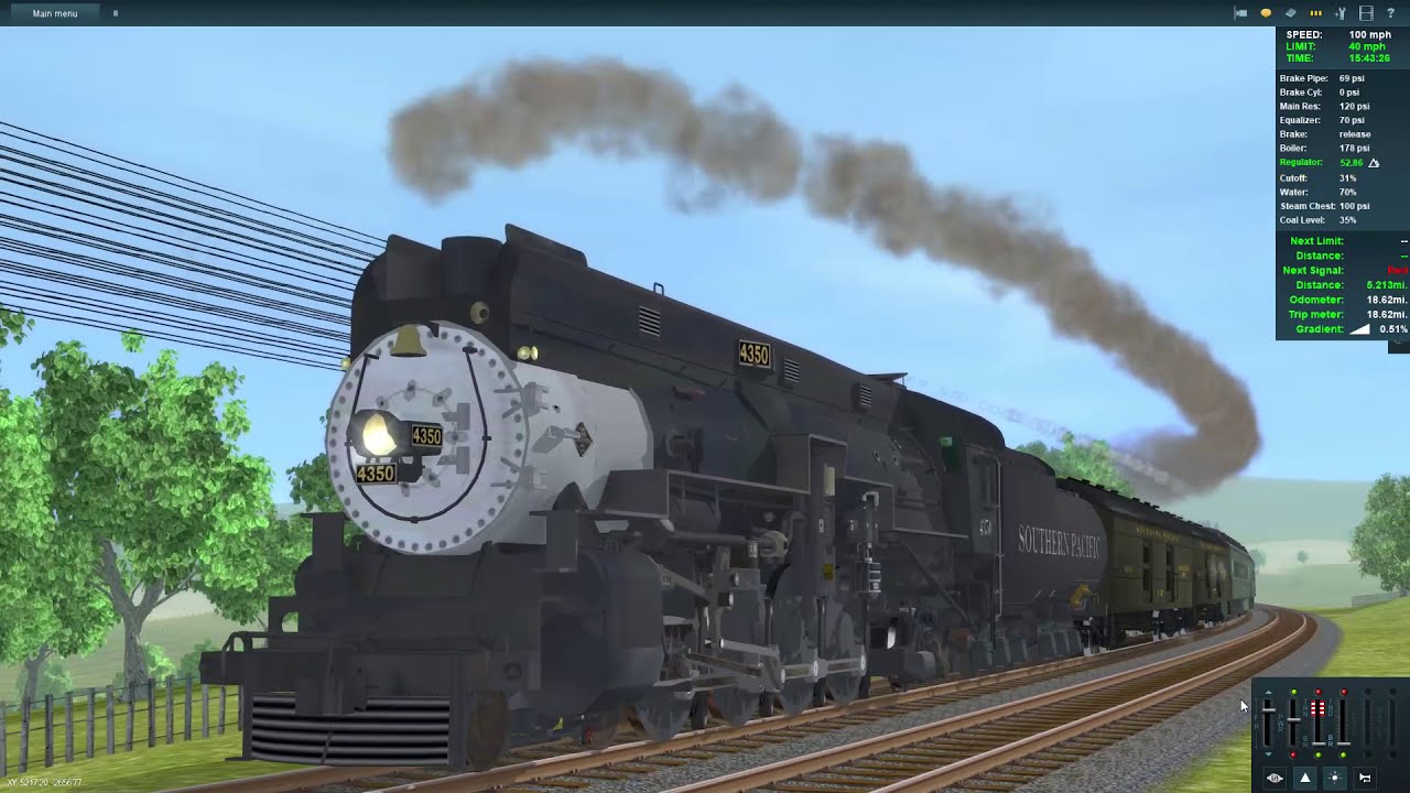 Mountain vs Mountain --- SP MT-4 vs PRR M1b (Trainz)