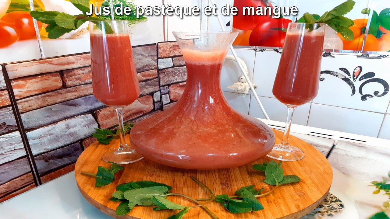 Jus de pastèque et de mangue
