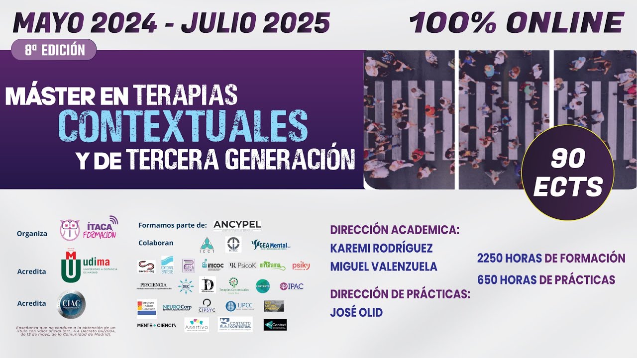 Jos&eacute; Olid te explica el programa de Pr&aacute;cticas del M&aacute;ster Terapias Contextuales y de 3&ordf; generaci&oacute;n