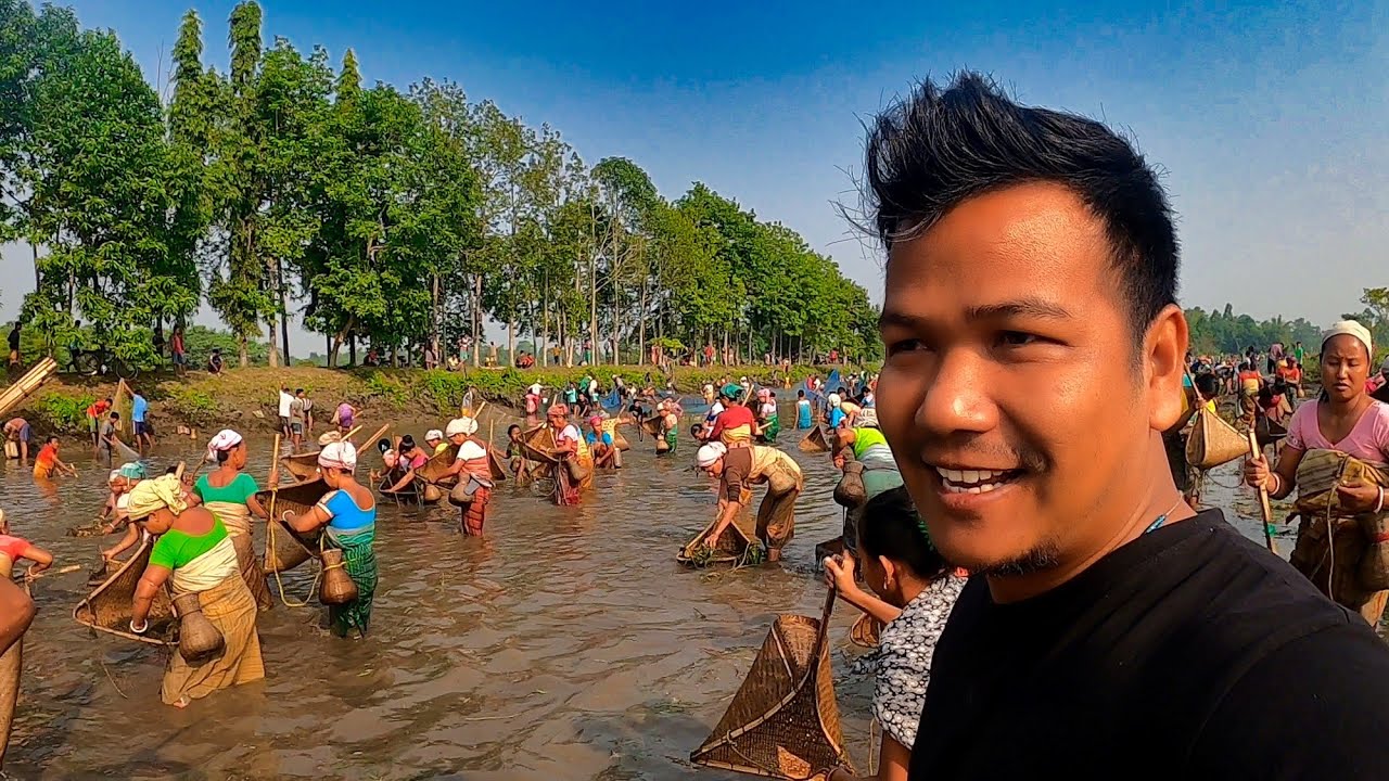 Community Fishing in Samoka Gate Kokrajhar Assam, India