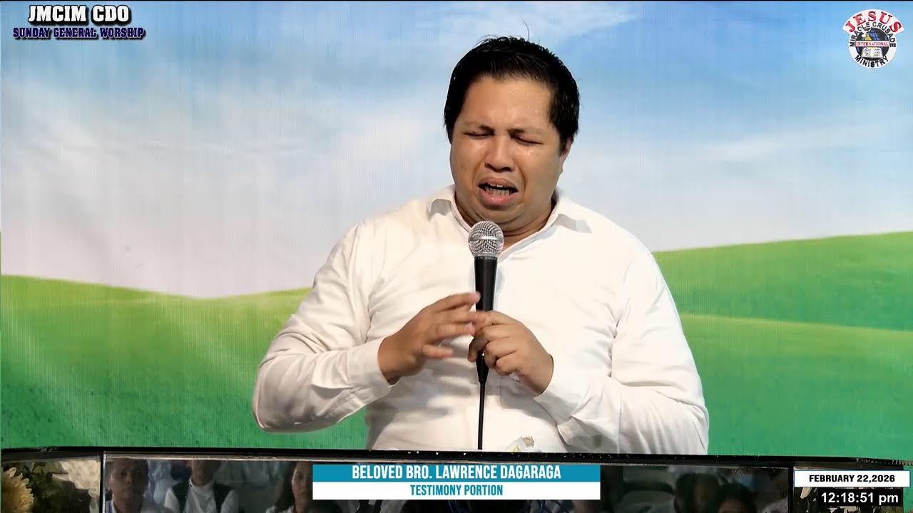 Watch! the JMCIM CDOOUTSTATION Live Streaming  of   SUNDAY GENERAL WORSHIP | FEBRUARY 22, 2026