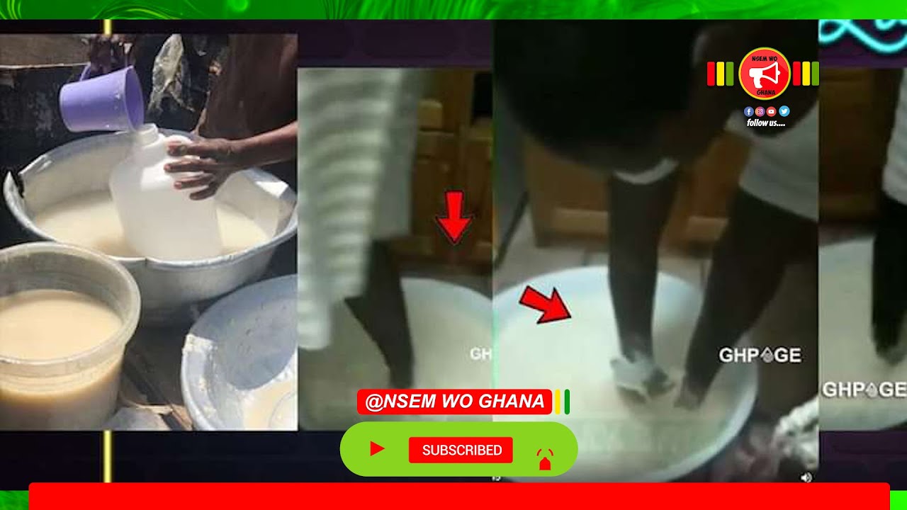 ICE KENKEY SELLER MASHING KENKEY WITH HER DIRTY FOOT