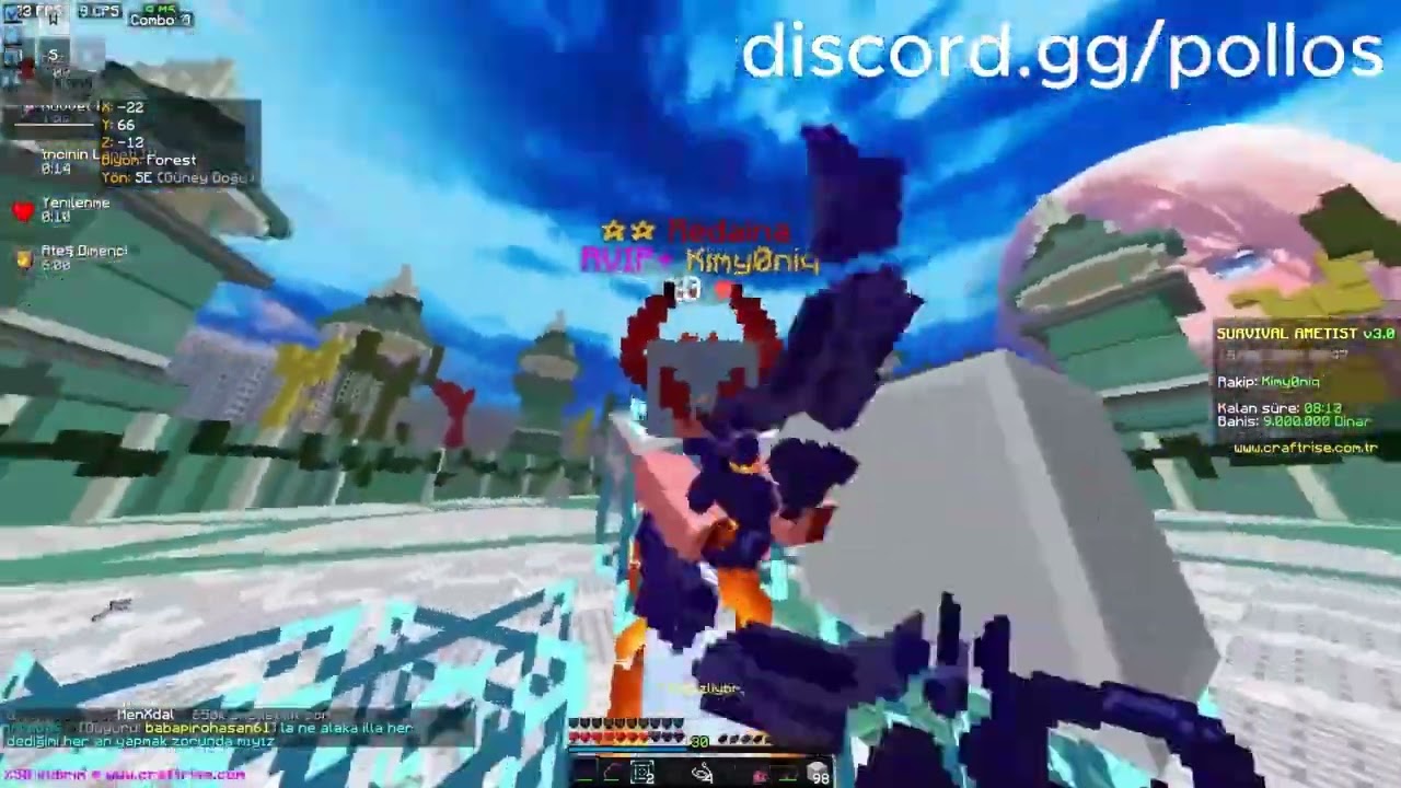 CrafRise Kral / Zehir kesmece / karışık pvp