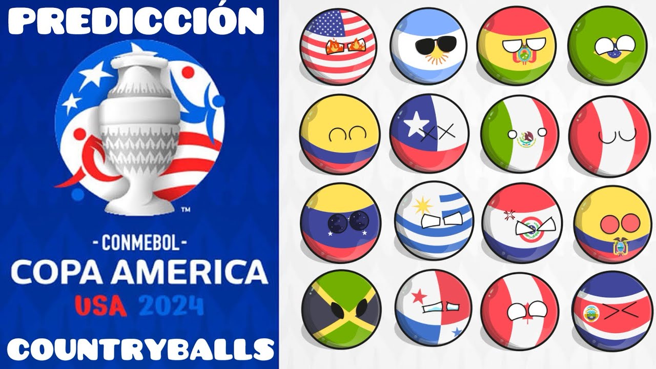 PREDICCION COPA AMERICA ESTADOS UNIDOS 2024 (COUNTRYBALLS)