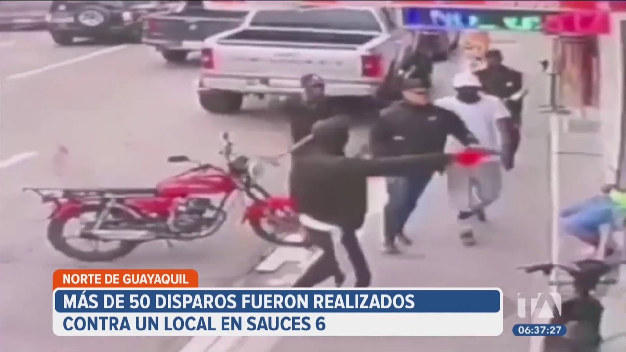 En el norte de Guayaquil se registraron disparos contra un local Sauces de artículos tecnológicos