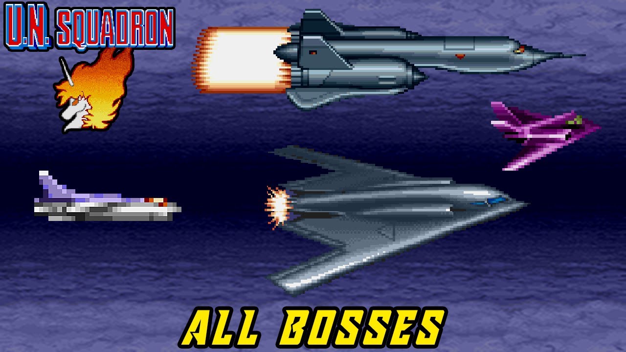 U.N. Squadron (SNES) - All Bosses [No Damage | Gamer]