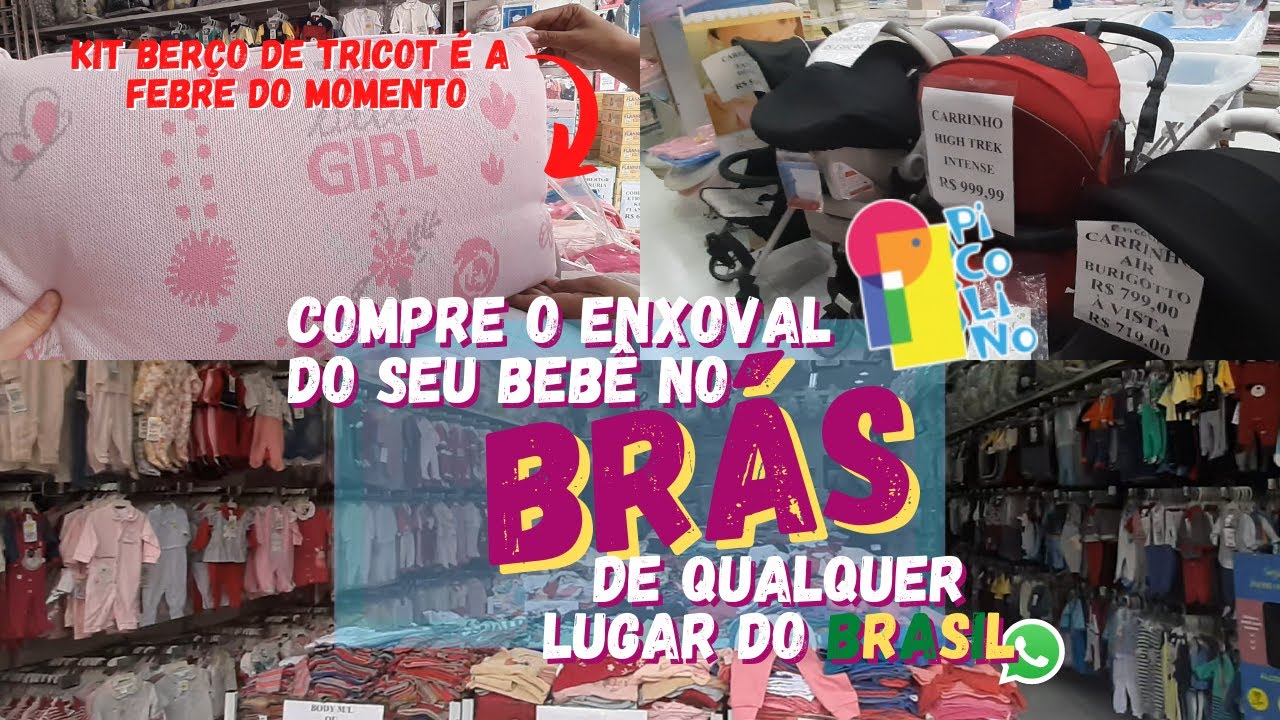 COMPRE O ENXOVAL DO SEU BEBE NO BRÁS DE QUALQUER LUGAR DO BRASIL PELO WHATSAPP  - LOJA PICOLINO
