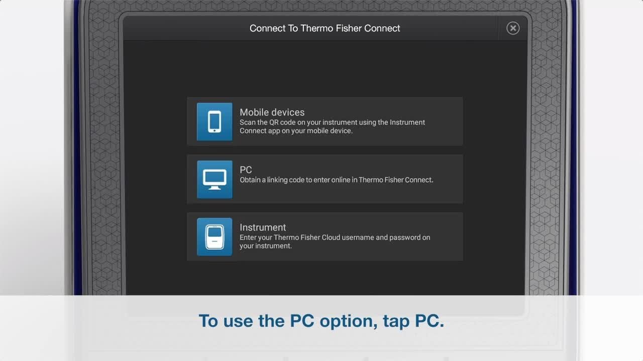 Help Video-QuantStudio 6/7 Pro: Create local and Connect profiles